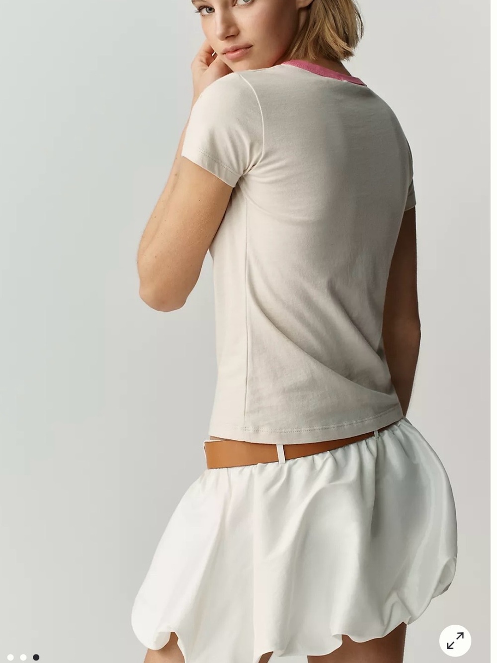 NWT Letluv Heart Ringer Tee by anthropology - Picture 3 of 4